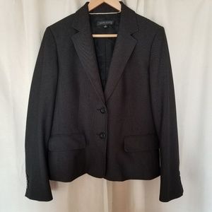 Anne Klein Career Blazer Black White 10